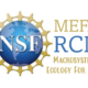 This image is a logo for the MEFA RCN containing multiple components: the official NSF logo with the letters "NSF", as well as the acronym "MEFA RCN", and the full title for MEFA: "Macrosystems Ecology for All"